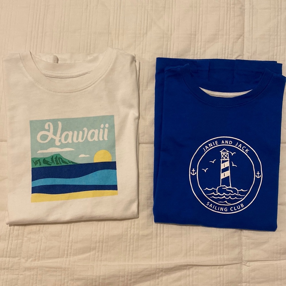 Janie and Jack t-shirts size 10